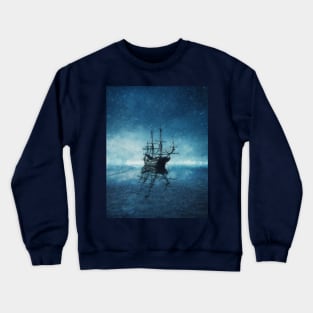 Gost ship painting Crewneck Sweatshirt